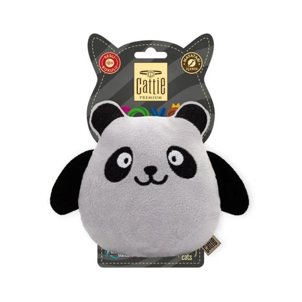 Cattie Matatabi İçerikli Kedi Oyuncağı Peluş Panda (15 cm)