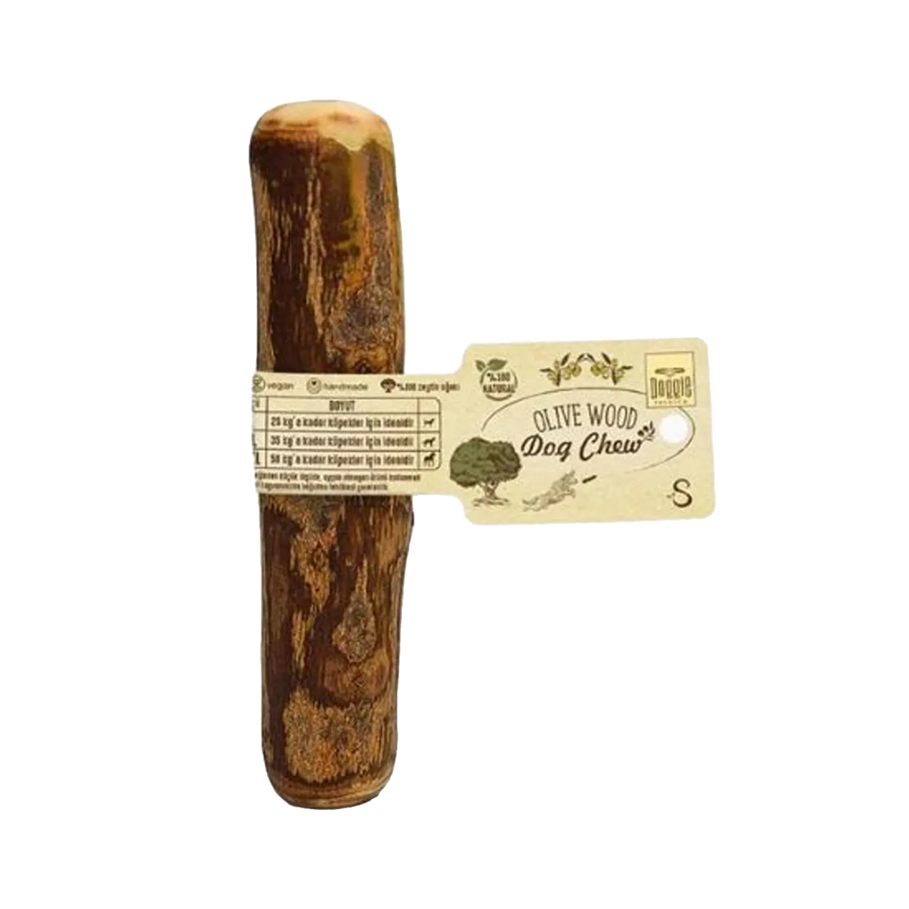 Doggie Doğal Zeytin Ağacı Çiğneme Kemiği Oyuncağı (S)