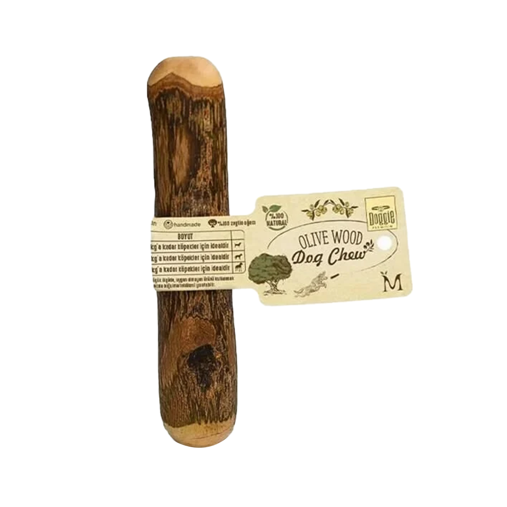 Doggie Doğal Zeytin Ağacı Çiğneme Kemiği Oyuncağı (M)