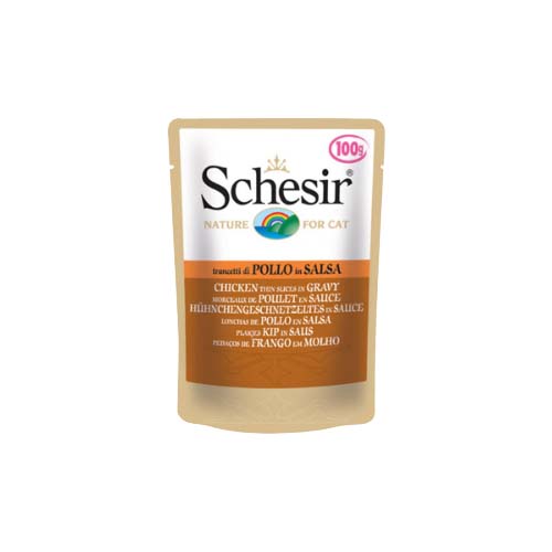 Schesir Gravy Tavuk Etli Yetişkin Kedi Konserve Maması (85 g)