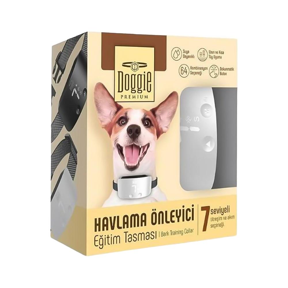 Doggie Havlama Önleyici Beyaz Eğitim Tasması