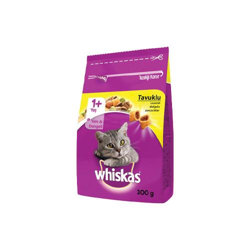 Whiskas Tavuk Etli ve Sebzeli Yetişkin Kedi Maması (300 g)