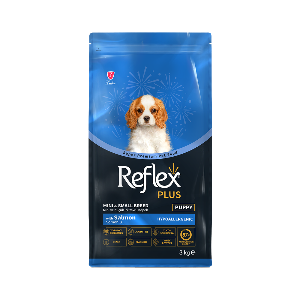 Reflex Plus Somonlu Mini ve Küçük Irk Yavru Köpek Maması (3 kg)
