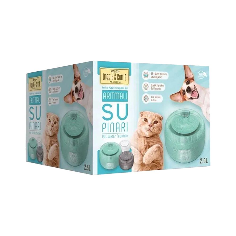 Cattie Kedi ve Köpekler İçin Klasik Model Su Pınarı (2,5 L)