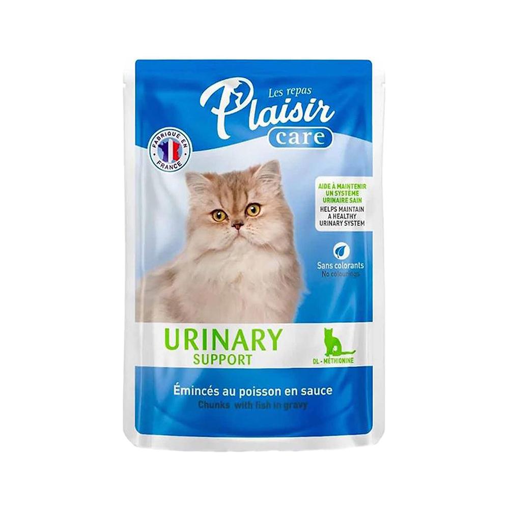 Plaisir Üriner Sistem Sağlığı İçin Soslu ve Balık Parçalılı Pouch Yaş Mama (85 g)