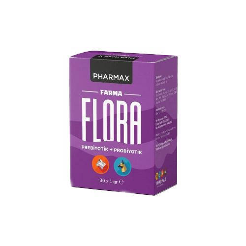 Pharmax Farma Flora Prebiyotik ve Probiyotik Kedi ve Köpek Sindirim Düzenleyici (30 x 1 g)