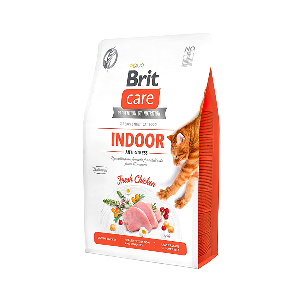 Brit Care Indoor Anti Stress Tavuk Etli Yetişkin Kedi Maması (2 kg)