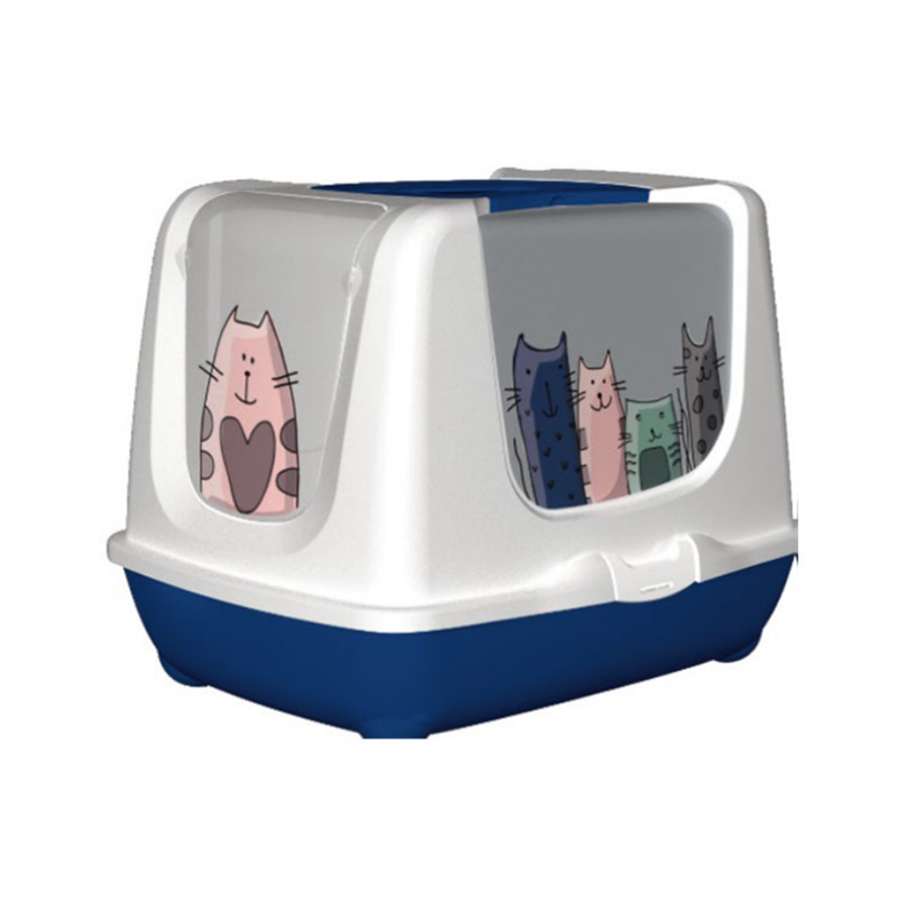 Moderna Trendy Mavi Kedi Tuvaleti (57 cm)