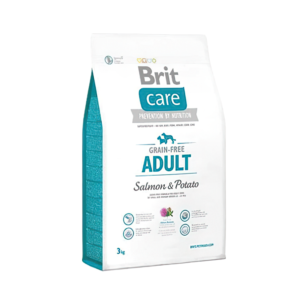 Brit Care Tahılsız Somonlu ve Patatesli Yetişkin Köpek Maması (3 kg)