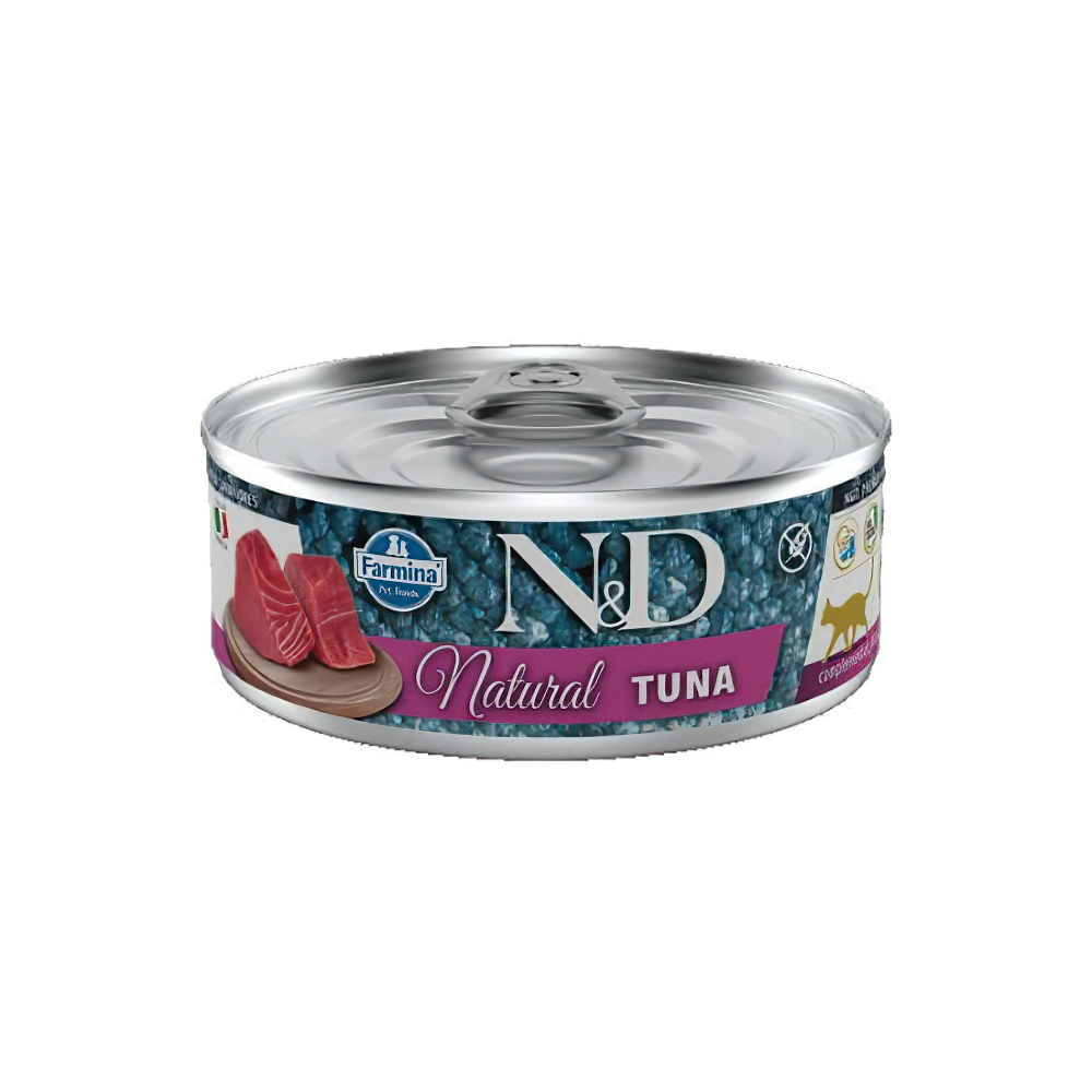 N&D Natural Ton Balıklı Yetişkin Kedi Konserve Maması (70 g)