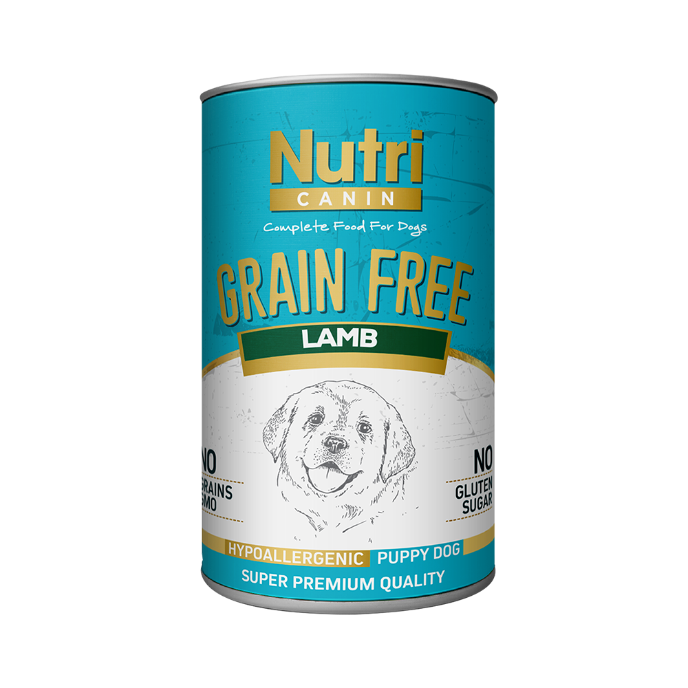 Nutri Canin Tahılsız Kuzu Etli ve Patatesli Yavru Köpek Konserve Maması (400 g)