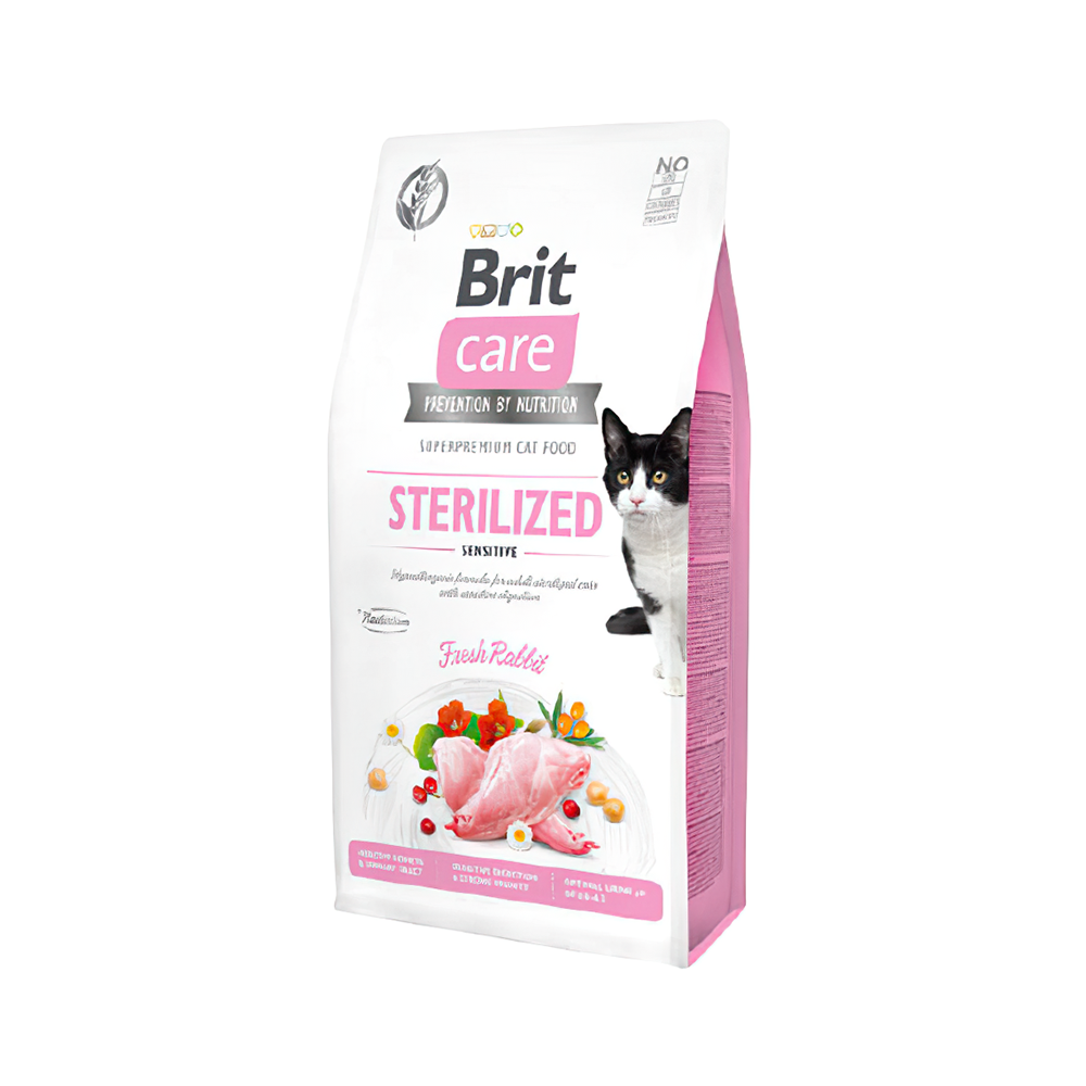 Brit Care Sensitive Tahılsız Tavşan Etli Kısırlaştırılmış Kedi Maması (7 kg)