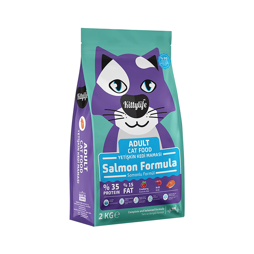 Kittylife Somon Balıklı Yetişkin Kedi Maması (2 kg)