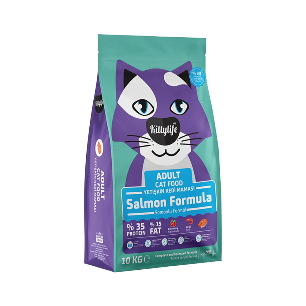 Kittylife Super Premium Somonlu Yetişkin Kedi Maması (10 kg)