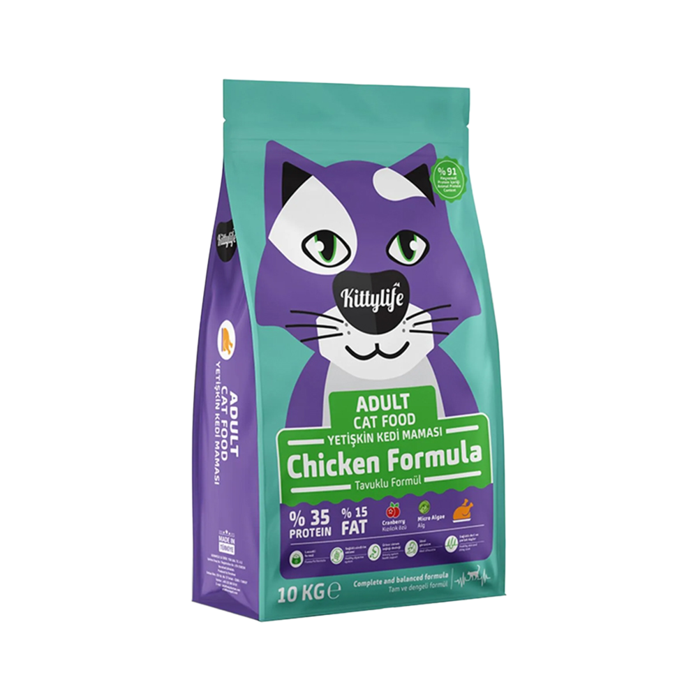 Kittylife Super Premium Tavuk Etli Yetişkin Kedi Maması (10 kg)