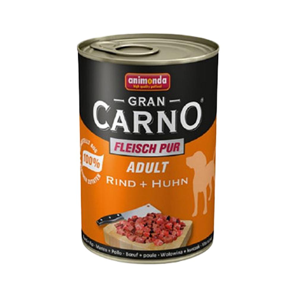 Animonda Gran Carno Sığır Etli ve Tavuk Etli Yetişkin Köpek Konserve Maması (400 g)