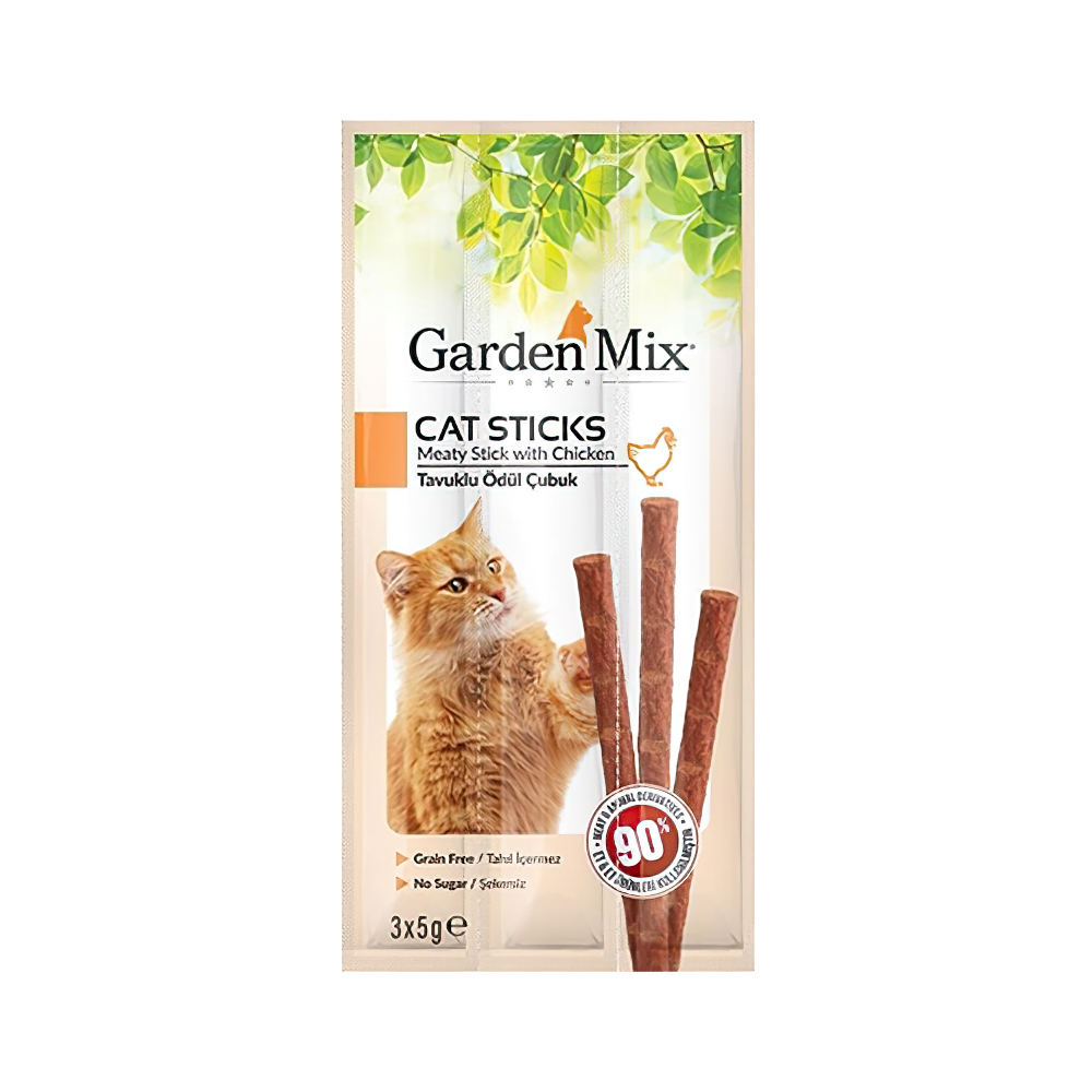 Garden Mix Tavuk Etli Kedi Ödül Çubuğu (3 x 5 g)