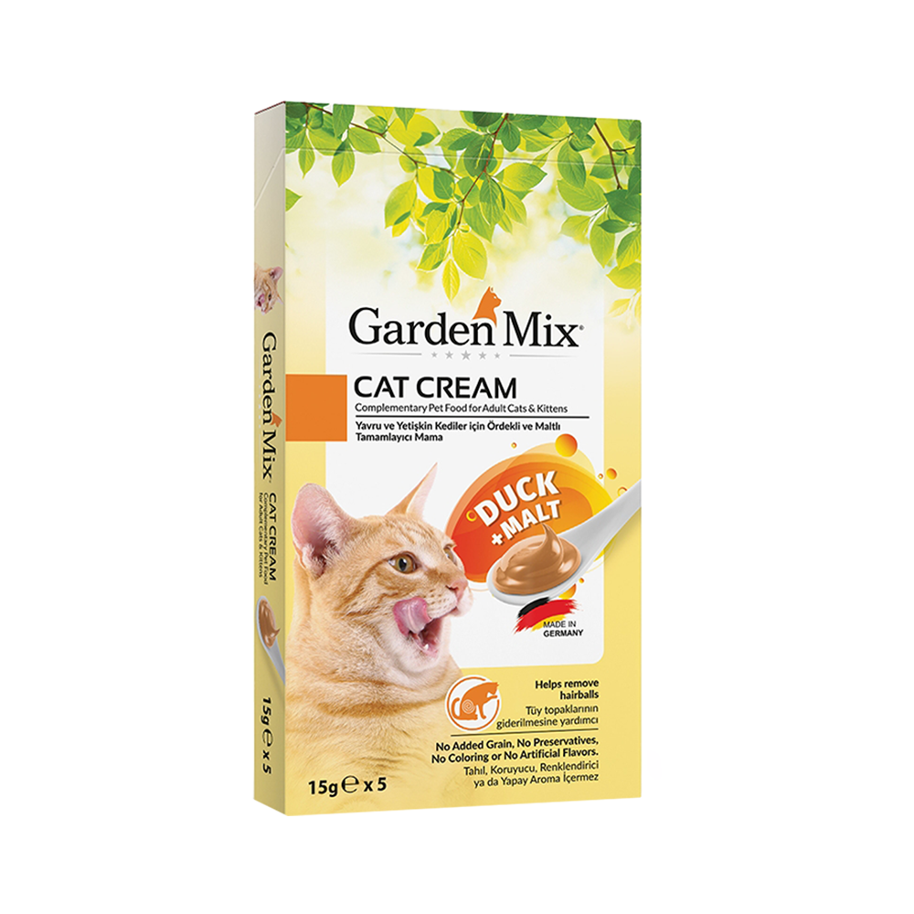Gardenmix Kedi Ödül Kreması Ördek + Malt (5 x 15 g)