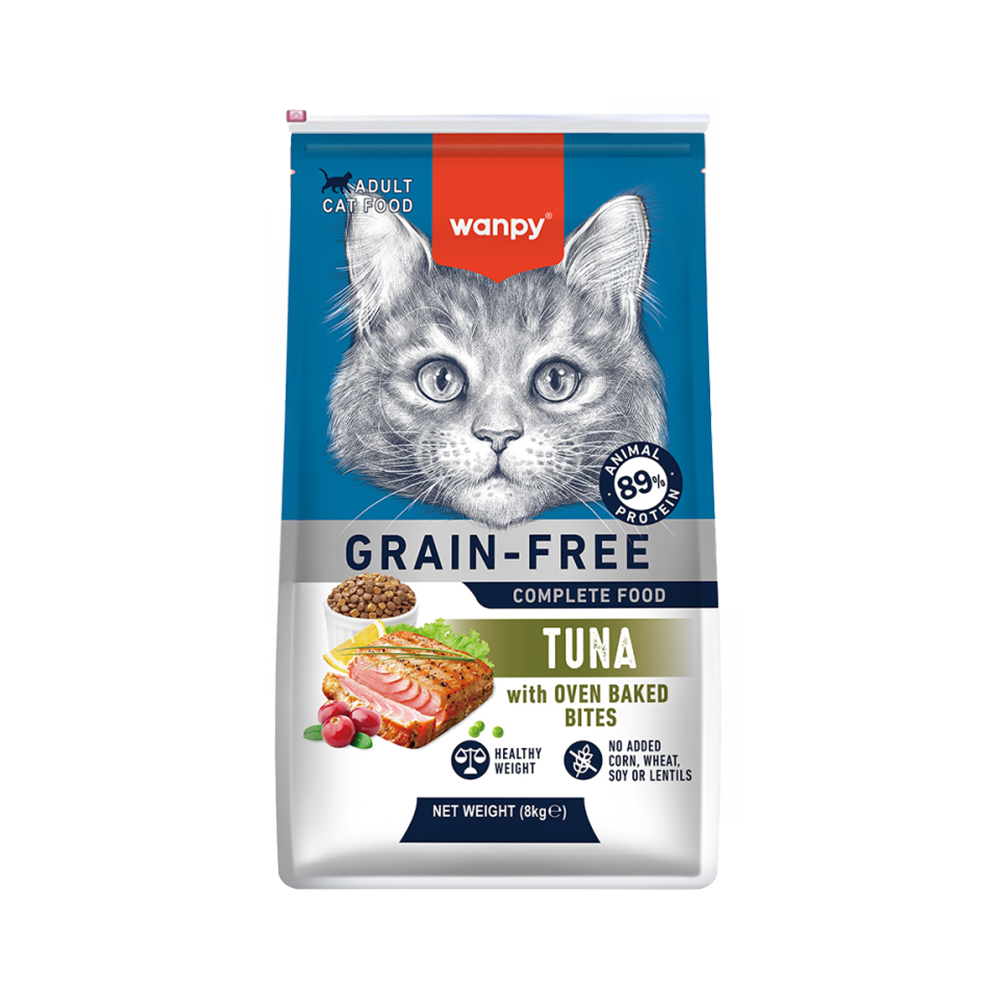Wanpy Tahılsız Ton Balıklı Yetişkin Kedi Maması (8 kg)