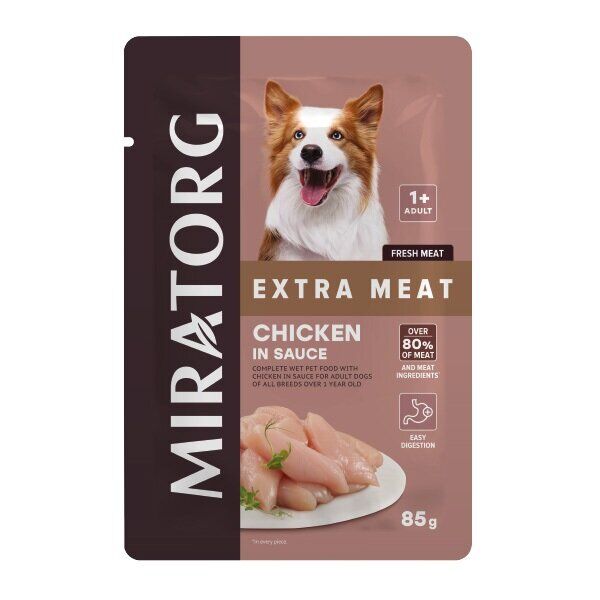 Miratorg Adult Gravy Tavuk Etli Köpek Yaş Maması 85 Gr
